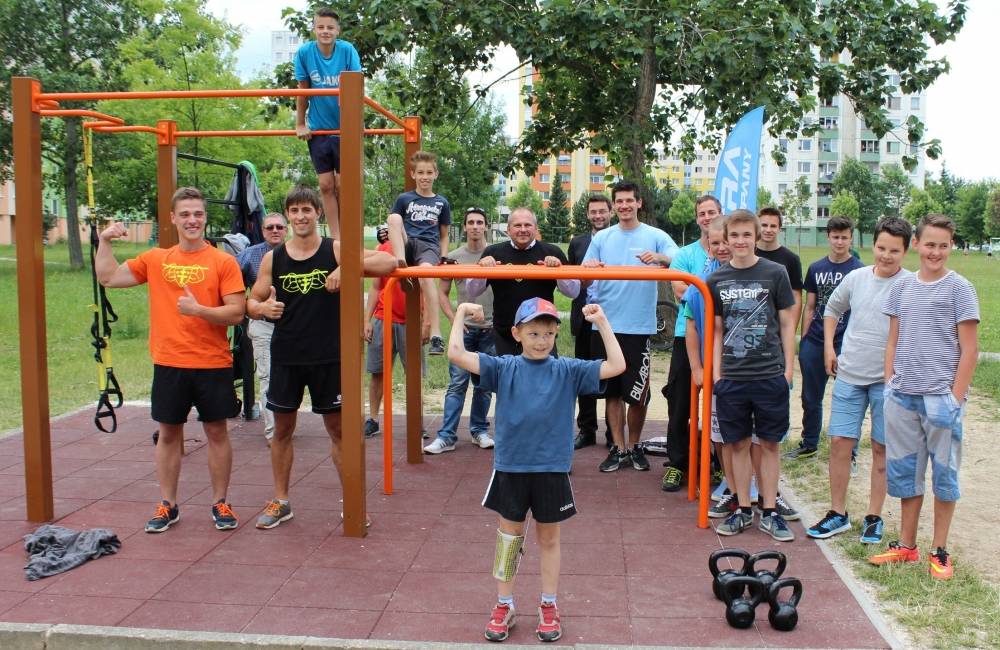 Foto: Už druhý workout park otvorený, prebehne aj tréning na Mariánskom námestí