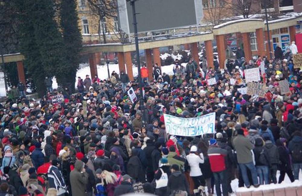 Foto: Vyjadrenie primátora Igora Chomu k protestnému pochodu v Žiline