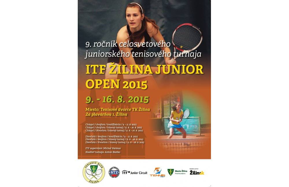 V Žiline sa uskutoční významné tenisové podujatie - ITF ŽILINA JUNIOR OPEN 2015