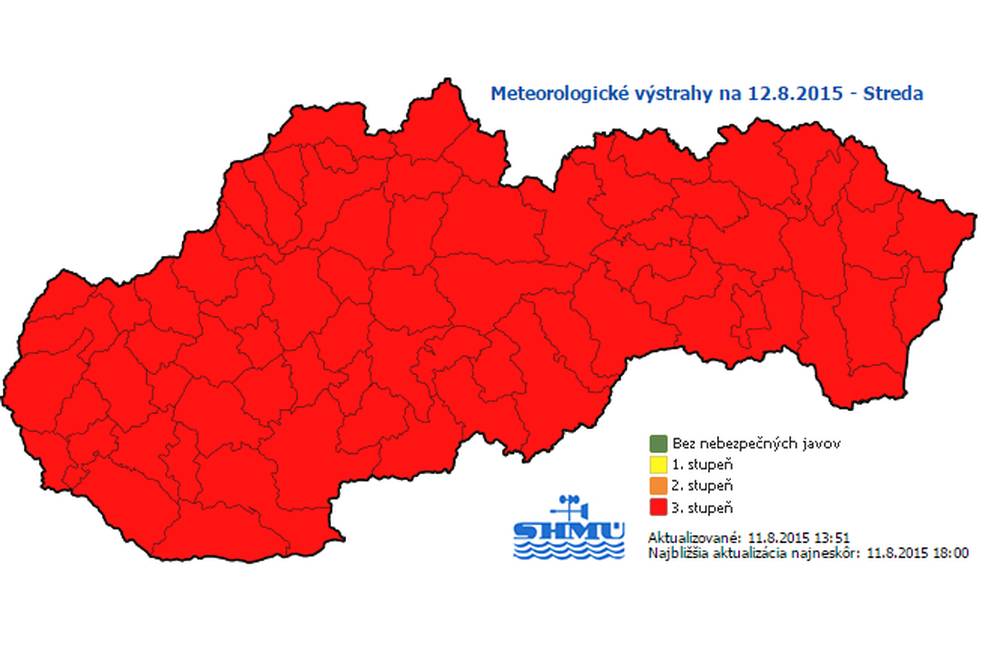 Mesto Žilina upozorňuje na vysoké teploty a výstrahy, ktoré vydal SHMÚ