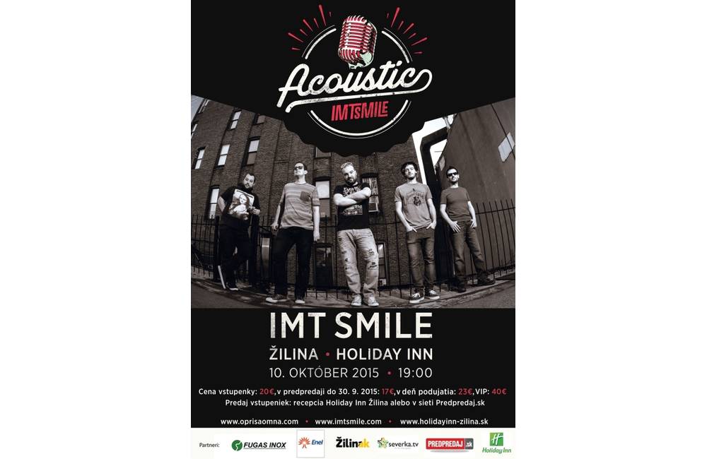 Foto: Ivan Tásler & IMT Smile prídu do Žiliny s novým koncertným formátom ACOUSTIC