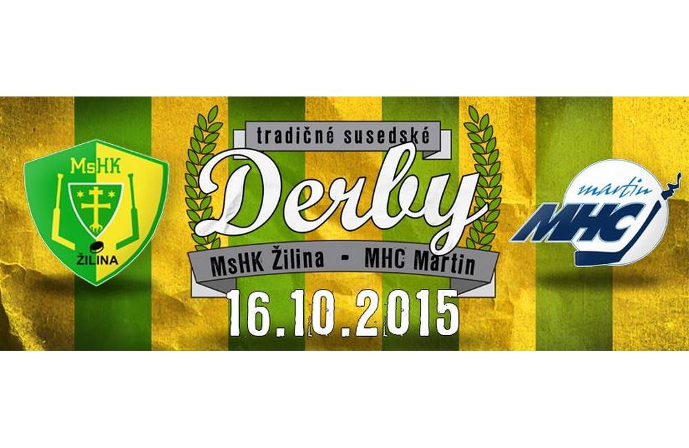 Foto: Už dnes 16.10.2015 čaká Vlkov tradičné hokejové derby s Martinom