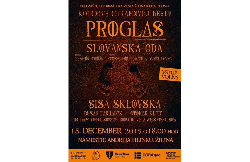 Foto: Pozvánka: Koncert Proglas so Sisou Sklovskou na Hlinkovom námestí