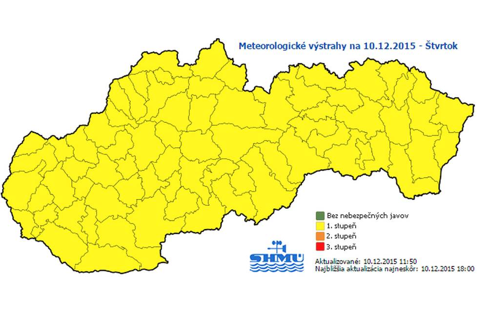 V noci sa očakáva hustá hmla, SHMÚ vydal výstrahu až do zajtra 12:00 hod.