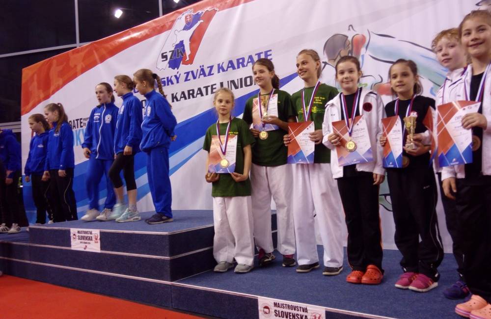 Foto: 9 medailí z majstrovstiev Slovenska v Karate detí putuje do Žiliny