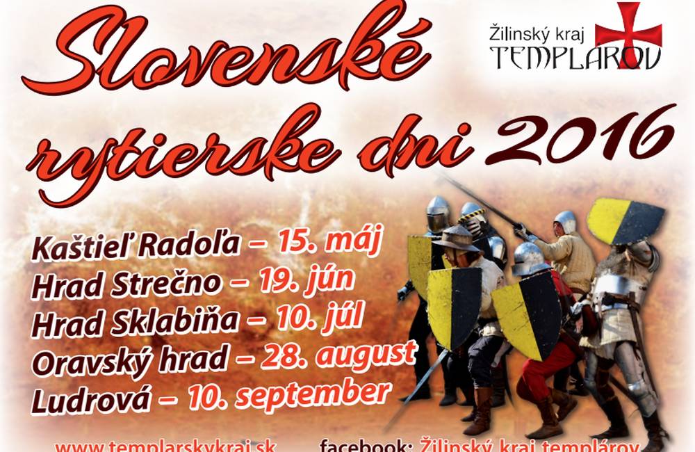 Foto: Slovenské rytierske dni 2016 už 19.júna na hrade Strečno