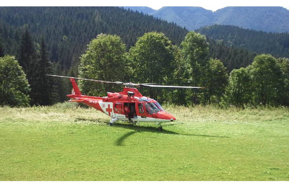 Foto: 9-ročná turistka z Českej republiky si v Malej Fatre poranila hlavu, previezol ju vrtuľník