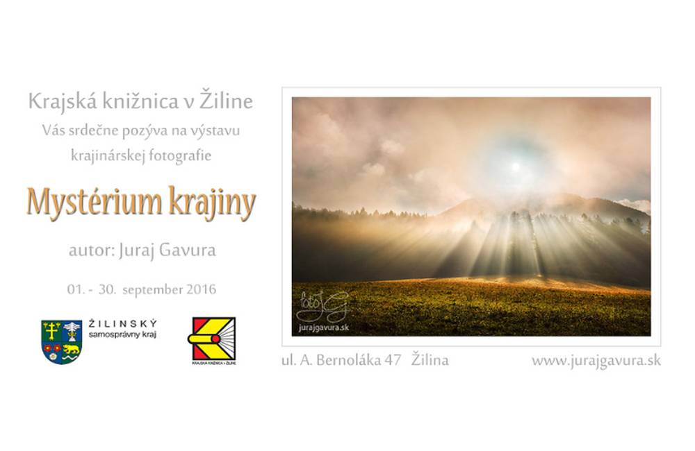 Foto: Výstava Mystérium krajiny v Krajskej knižnici Žilina počas celého septembra