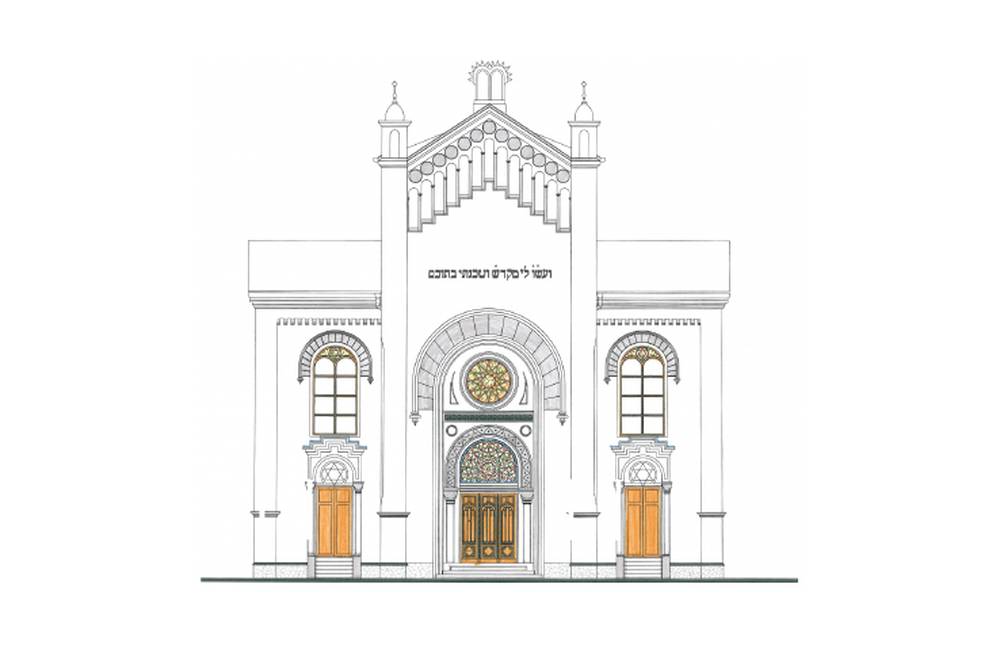 Foto: Rekonštrukcia synagógy v Bytči - darcovia si môžu adoptovať niektoré z okien