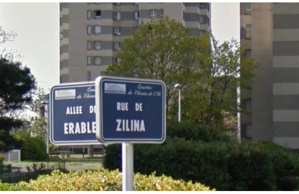 Žilina má v Paríži svoju ulicu, rovnako je na tom aj Paríž, má u nás Nanterskú ulicu