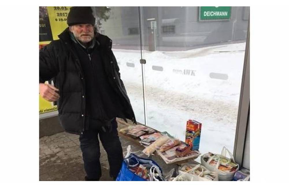 Foto: Bezdomovec Zdeno s igelitkami pomoc nežiada a nechce, podľa vlastných slov ju nepotrebuje