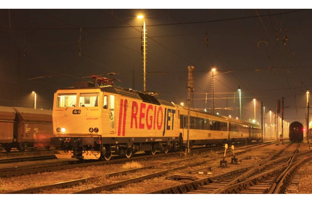 Foto: Na trase Praha - Košice doplní RegioJet ďalší pár vlakov, celkom ich bude jazdiť 6