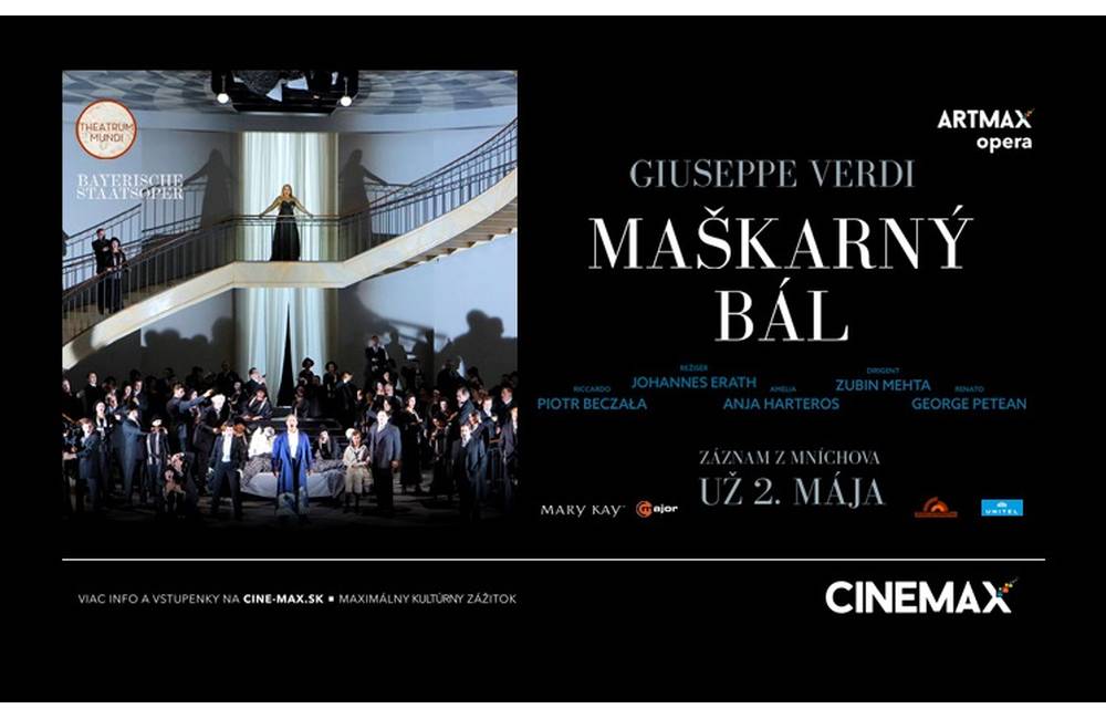Foto: Verdiho Maškarný bál v mníchovskej produkcií už 2. mája v CINEMAX ŽILINA