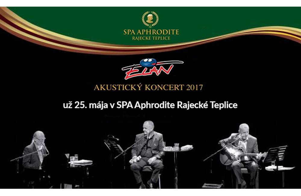 Foto: Akustický koncert skupiny ELÁN už 25. mája v SPA Aphrodite Rajecké Teplice