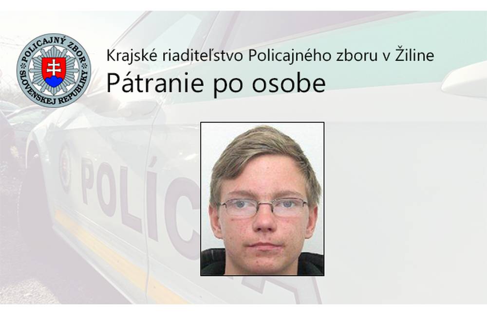 Foto: 17-ročný Pavol Bielický je od 26. júna nezvestný, polícia po ňom vyhlásila pátranie