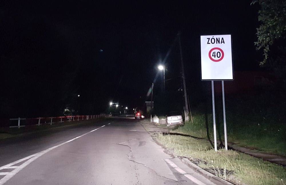 Foto: V obci Rosina bola vymedzená zóna s maximálnou povolenou rýchlosťou 40 km/h