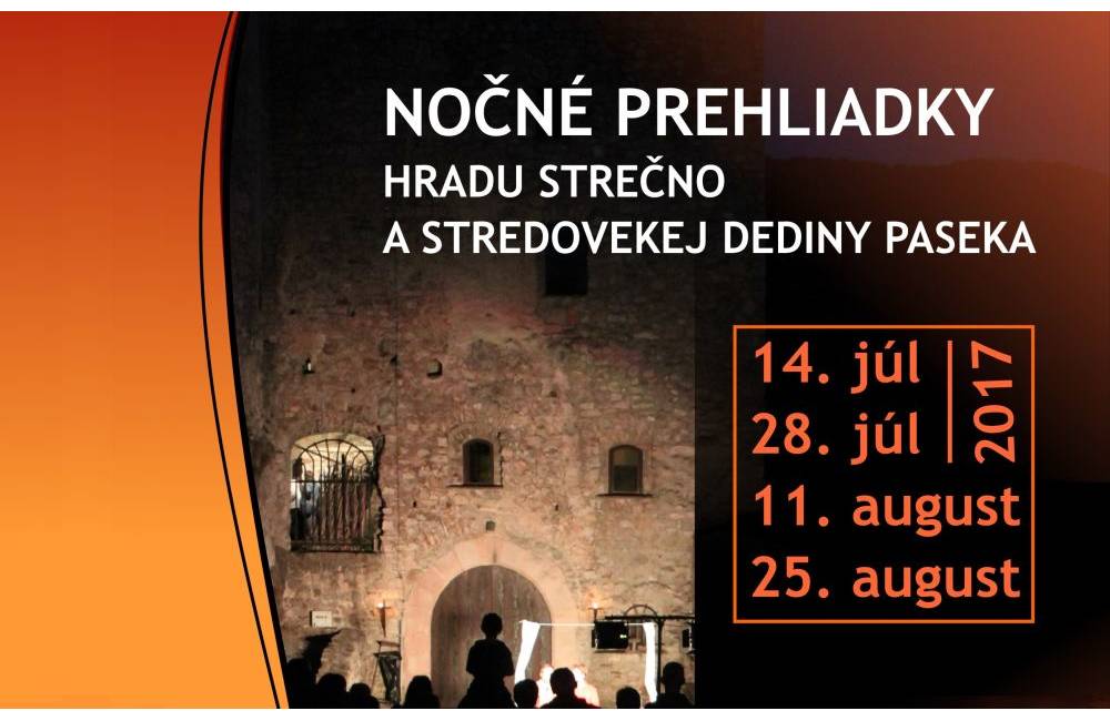 Foto: Nočné prehliadky hradu Strečno odštartujú už v piatok 14. júla 2017