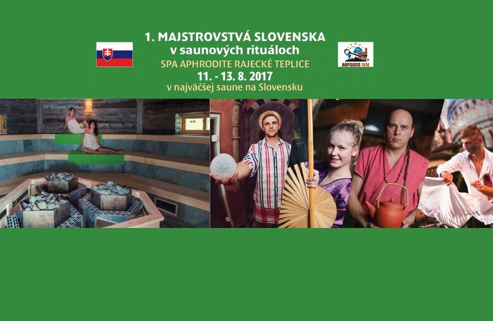V SPA Aphrodite Rajecké Teplice sa budú konať 1. majstrovstvá Slovenska v saunových rituáloch