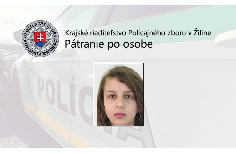 Polícia pátra po nezvestnej 17-ročnej Barbore, ktorá ušla z Detského domova Ružomberok