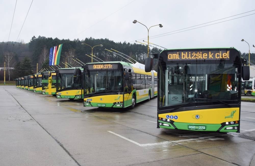 Dnes boli slávnostne uvedené do prevádzky nové trolejbusy, jazdiť budú na všetkých linkách