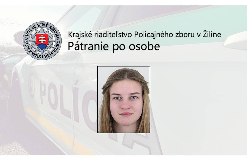 Polícia hľadá 17-ročnú Máriu Sofiu MEŠÁROVÚ, od 12. októbra je nezvestná