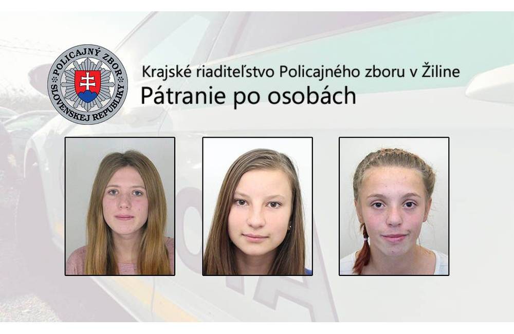 Tri nezvestné tínedžerky sa vrátili do detského domova, polícia odvoláva pátranie