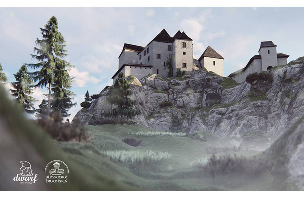 Foto: Unikátna 3D animácia rekonštrukcie Hričovského Hradu ukazuje, ako pamiatka vyzerala