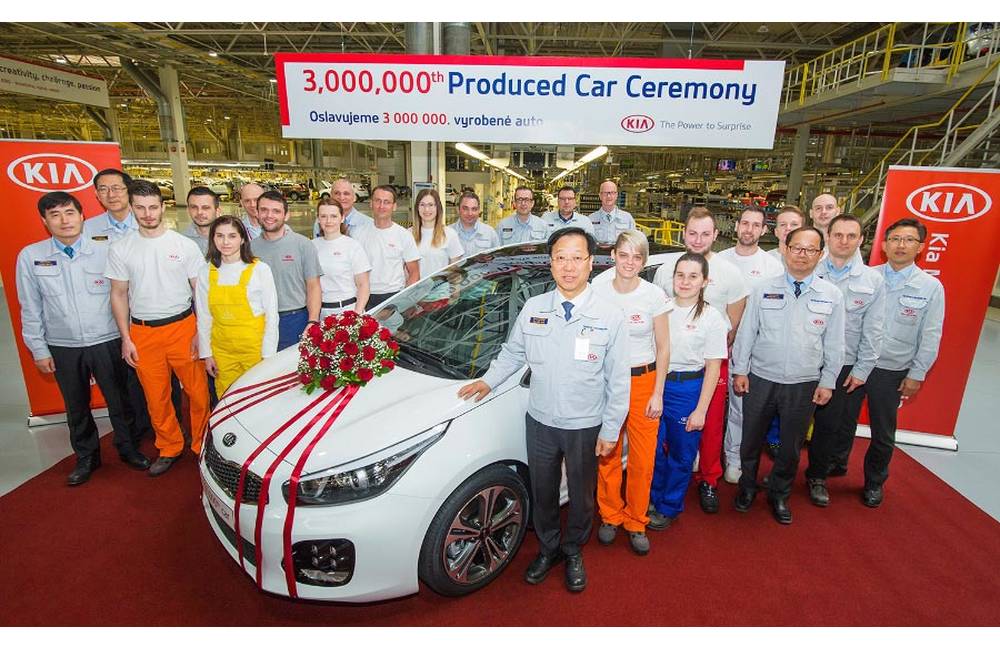 Od spustenia výroby v roku 2006 vyrobila KIA v Tepličke nad Váhom už tri milióny automobilov