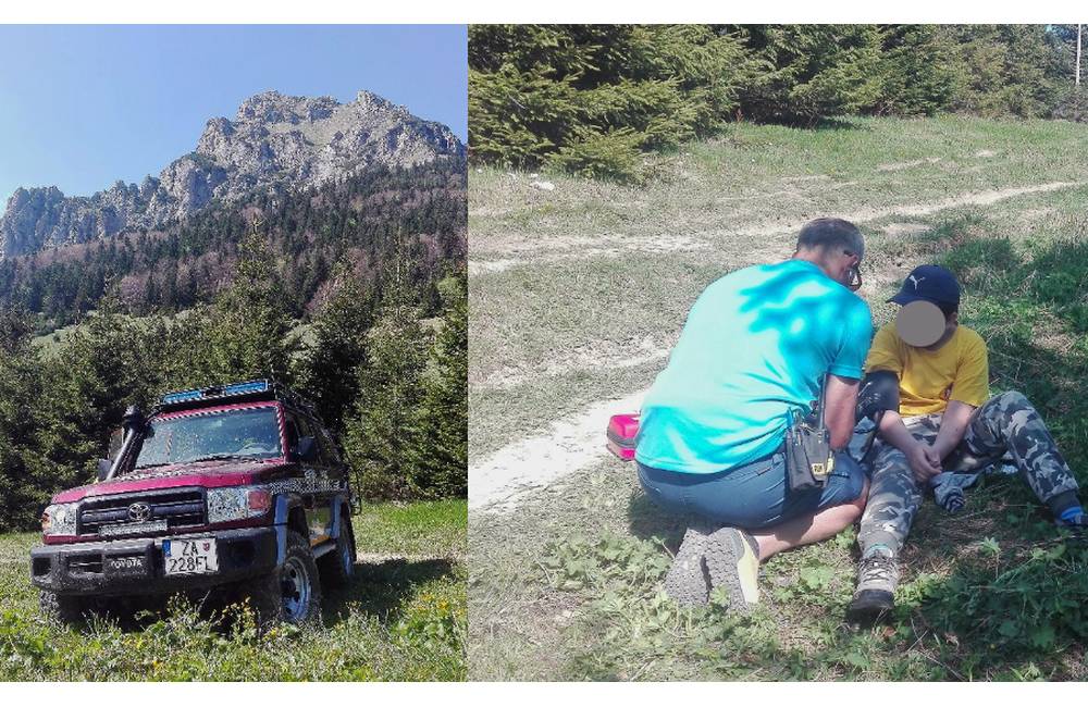 Horskí záchranári pomáhali na Medziholí vyčerpanému 12-ročnému turistovi, zviezli ho do dediny