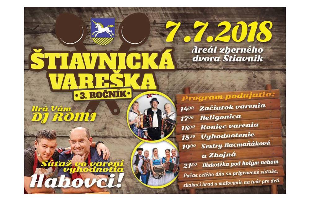  Štiavnická Vareška 2018 v Štiavniku už 7. júla 2018