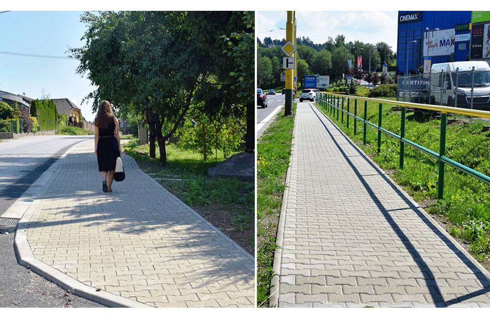 V mestských častiach Solinky a Budatín pribudli nové chodníky, celkové náklady sú 156-tisíc eur