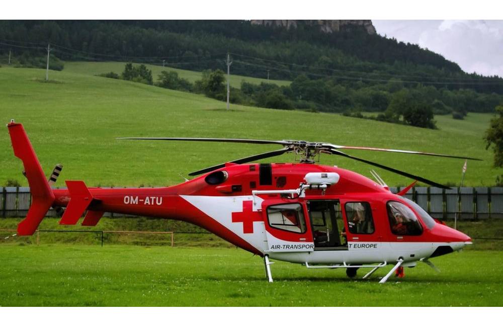Žilinskí leteckí záchranári prevážali 56-ročného muža, bol intoxikovaný pravdepodobne amoniakom