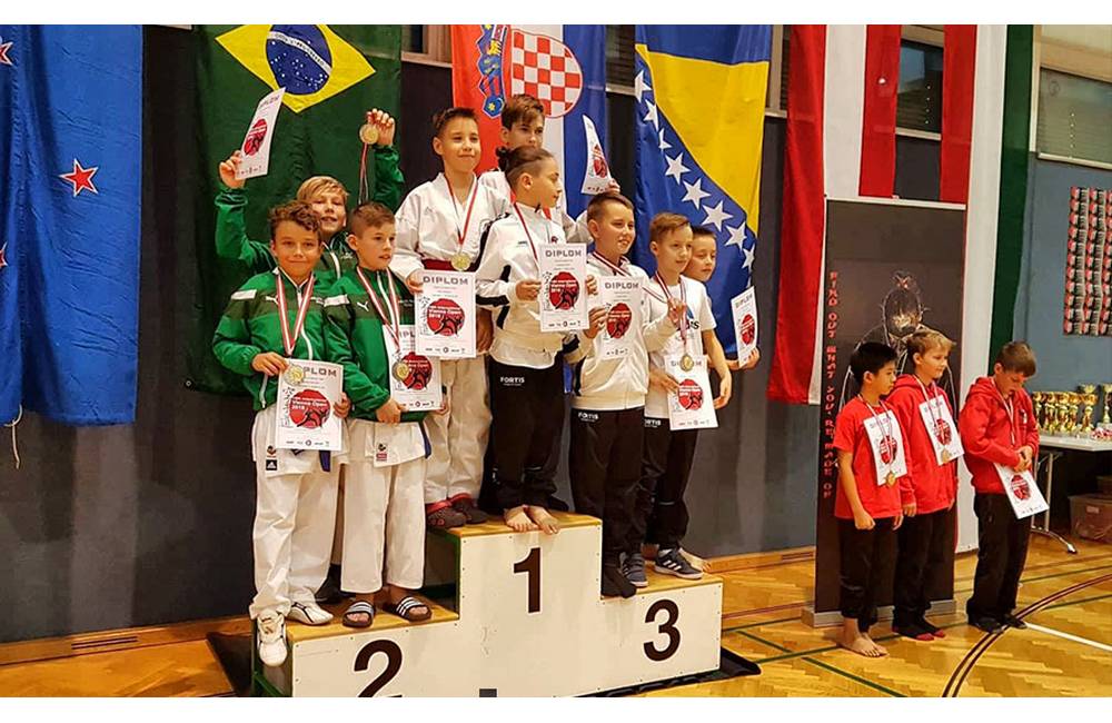 Najmladší reprezentanti Karate Klubu AC UNIZA Žilina bodovali vo Viedni aj v Poprade