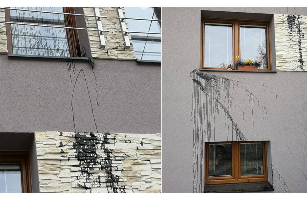 Neznáma osoba poškodzuje motorovým olejom fasády rodinných domov v mestskej časti Bytčica