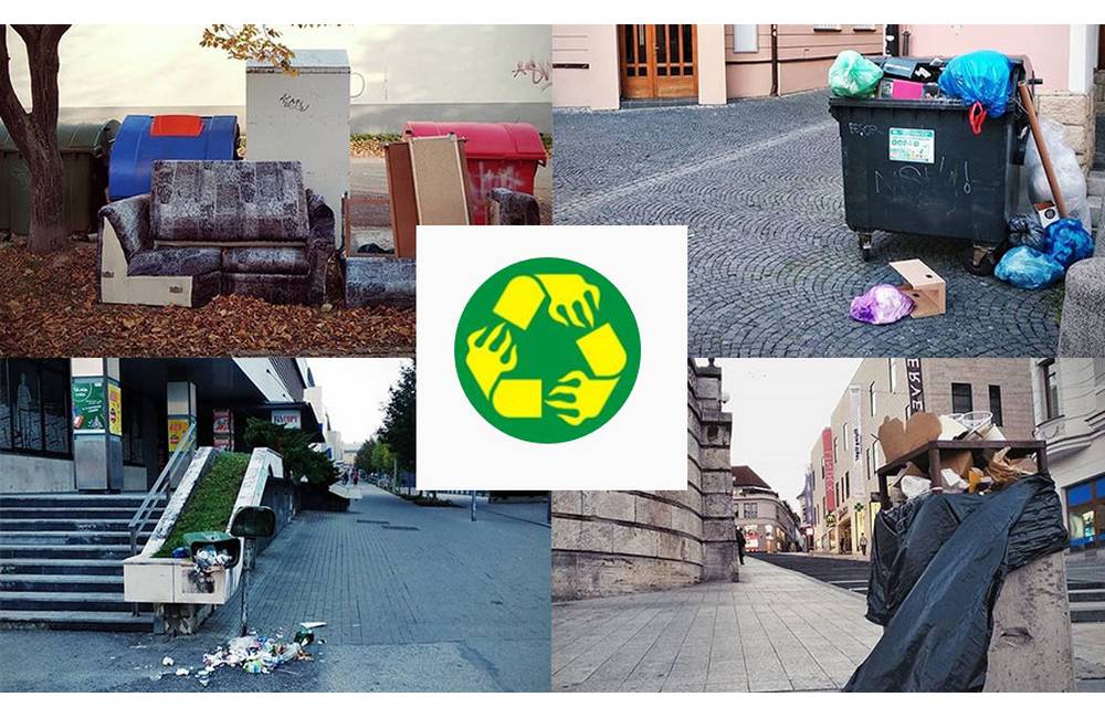Iniciatíva Žilina - mesto s odpadom poukazuje na neporiadok v centre mesta aj na sídliskách
