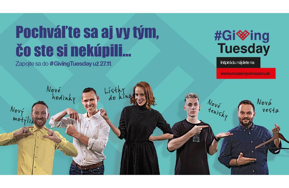Slovensko dnes zaplaví vlna dobročinnosti počas #GivingTuesday, tvárou je aj Miro Jaroš