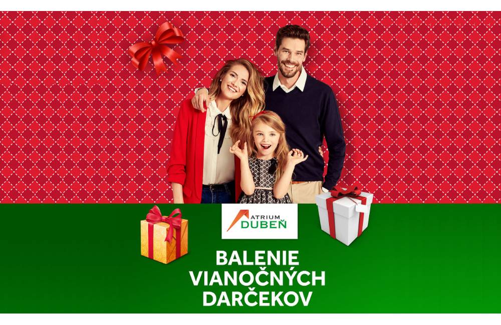 Nakúpte vianočné darčeky v obchodom centre Atrium Dubeň a hostesky vám ich zadarmo zabalia
