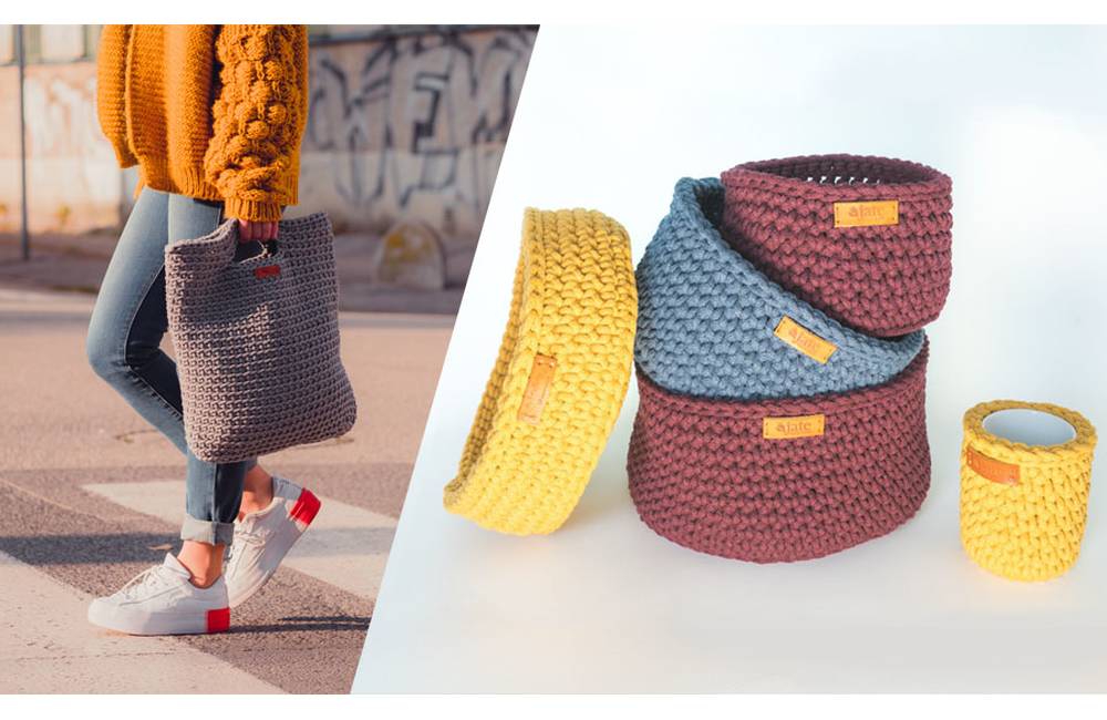 Nová žilinská značka JATE handmade ponúka kvalitné ručne háčkované bytové doplnky aj kabelky