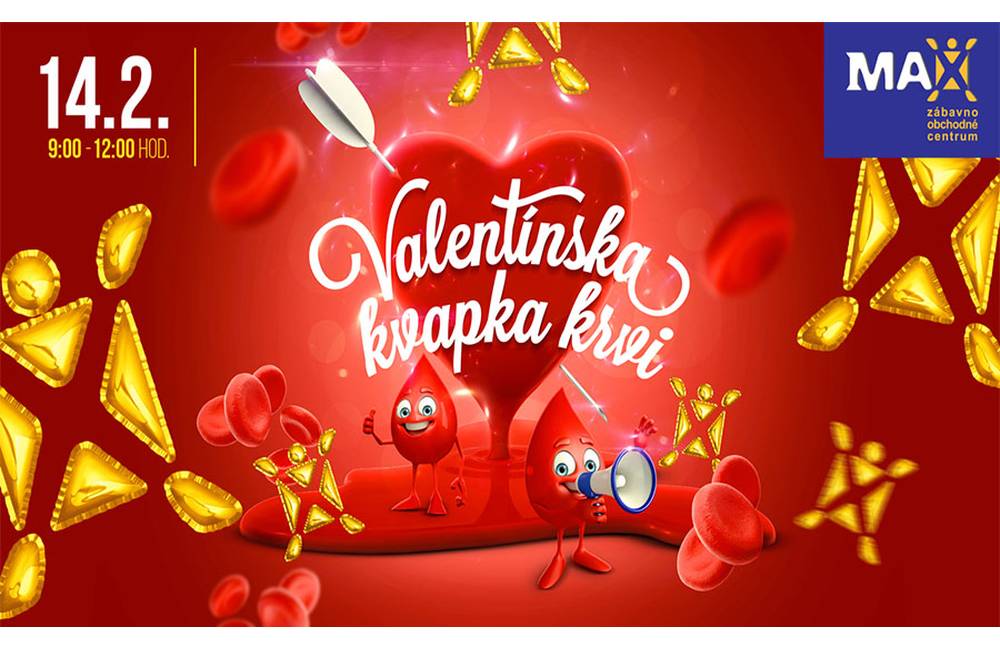 V priestoroch kina CINEMAX ŽILINA sa aj tento rok uskutoční Valentínska kvapka krvi