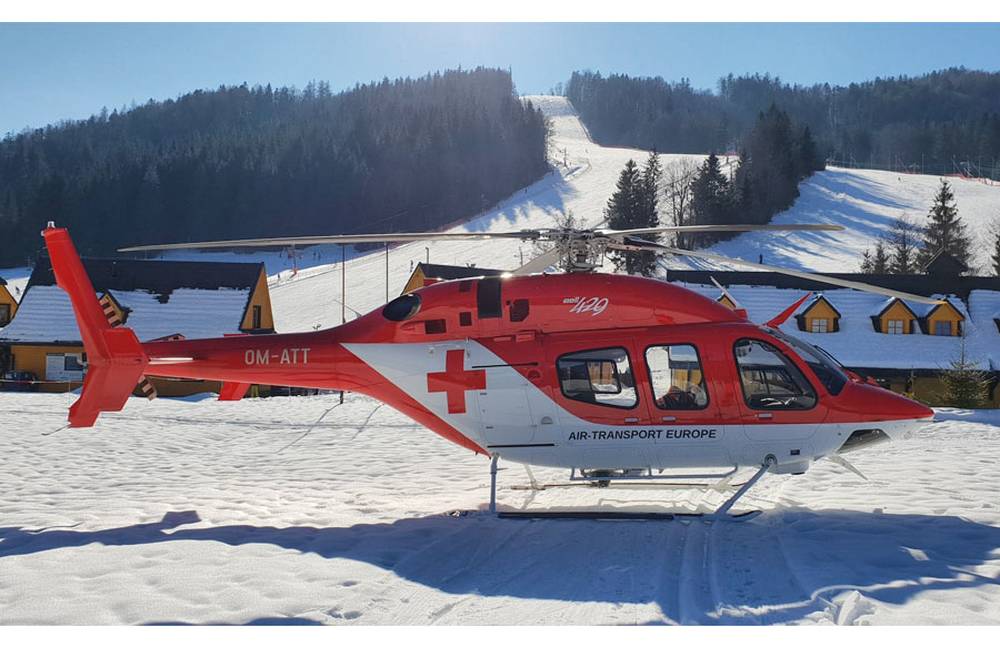 Leteckí záchranári zo Žiliny opäť zasahovali, mladý lyžiar vo Vrátnej zostal po páde v bezvedomí