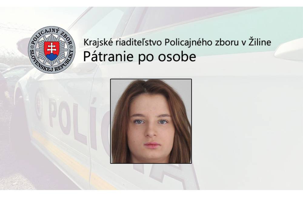 Nezvestná 16-ročná tínedžerka utiekla z centra pre deti a rodiny na Kysuciach, polícia ju vypátrala
