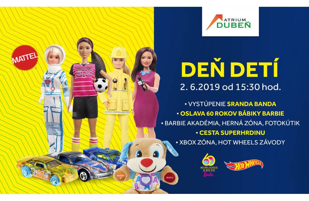 Obchodné centrum Atrium Dubeň Žilina pripravilo na tohtoročný Deň detí zábavný program