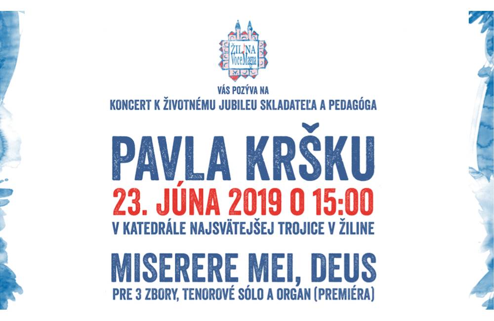 Veľkolepý koncert pri príležitosti životného jubilea žilinského pedagóga a skladateľa Pavla Kršku