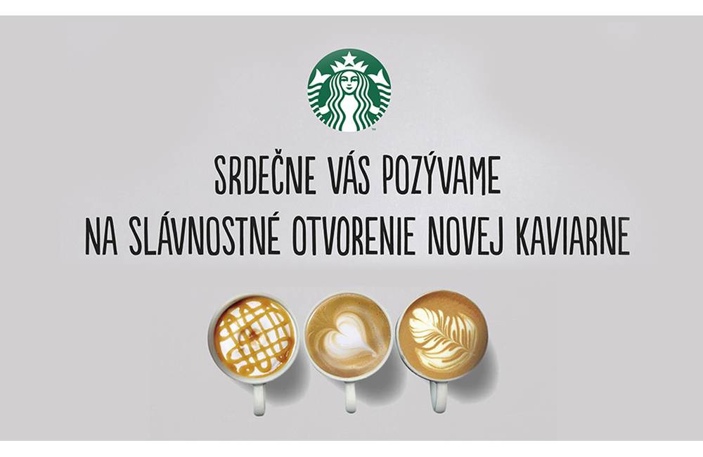 Kaviareň Starbucks v nákupnom centre Aupark v Žiline otvoria už vo štvrtok 15. augusta