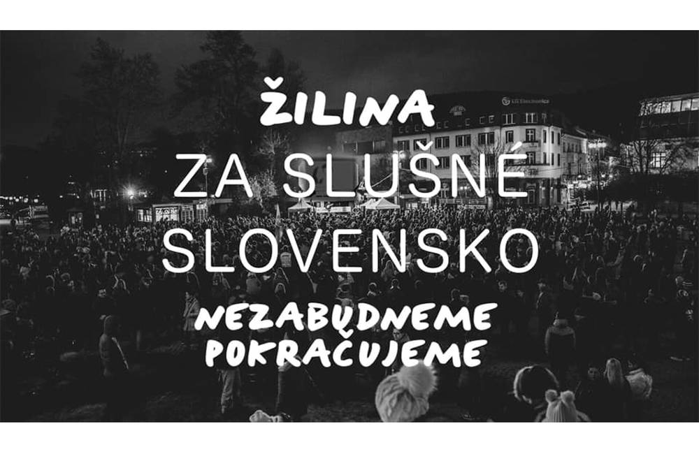 Zhromaždenia Za slušné Slovensko budú pokračovať 20. septembra na celom Slovensku vrátane Žiliny
