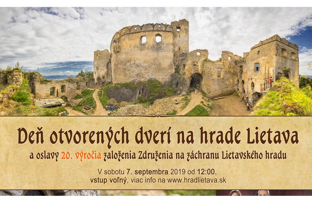 Na hrade Lietava budú oslavovať 20 rokov od založenia združenia, pripravený je bohatý program