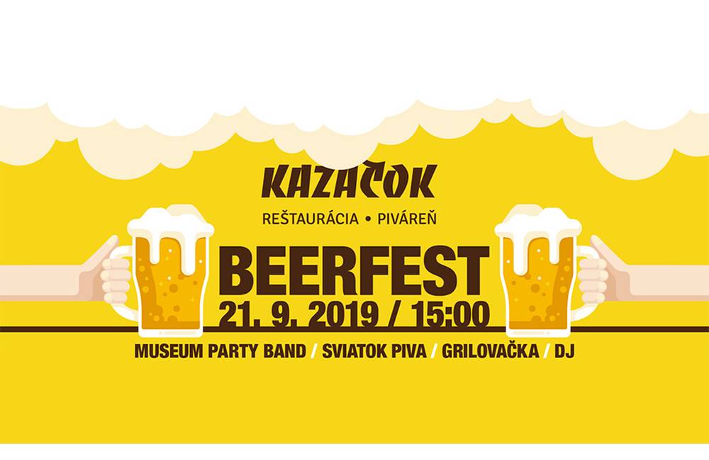 Pivný festival BEERFEST KAZAČOK 2019 už v sobotu 21. septembra 2019