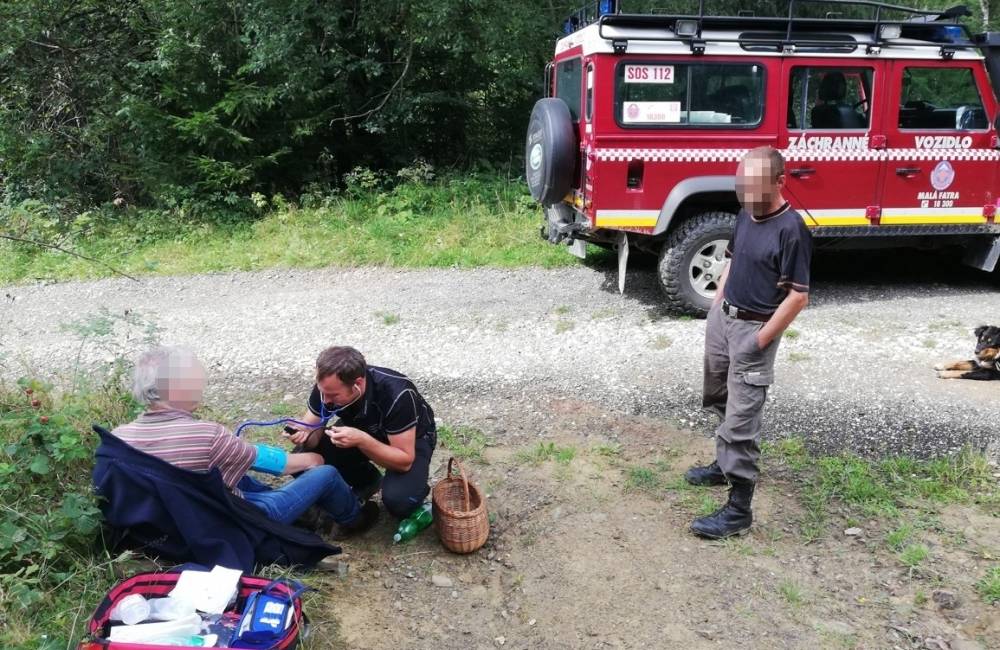 Foto: Horskí záchranári pomáhali počas dnešného dňa 60-ročnému hubárovi a 57-ročnému turistovi