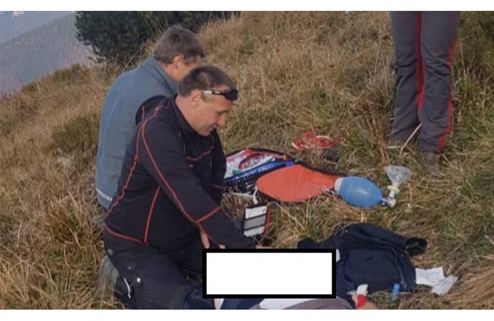 Foto: Počas túry v Malej Fatre skolaboval 52-ročný nemecký turista, oživovali ho okoloidúci aj záchranári