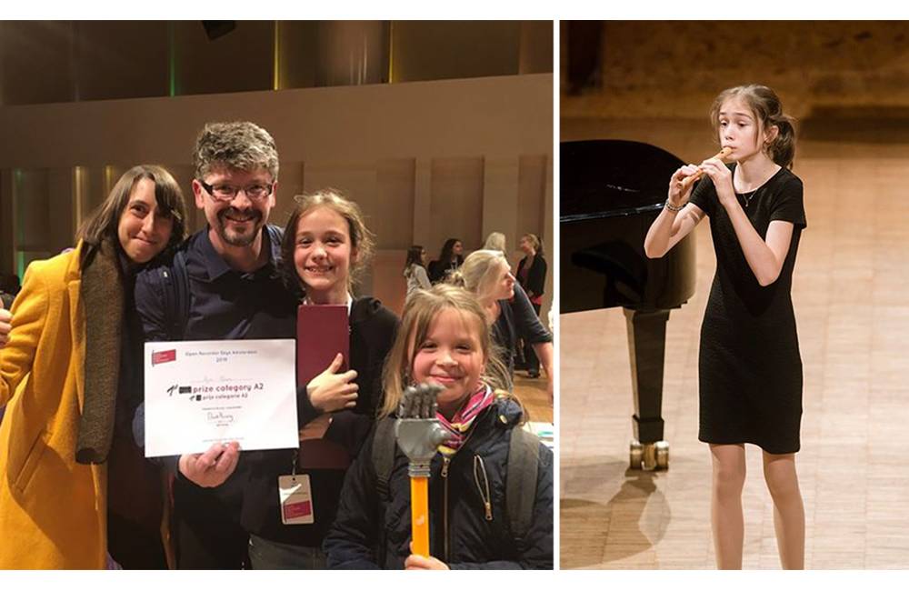 Dvanásťročná žilinská flautistka Ajna Marosz vyhrala medzinárodnú súťaž v Amsterdame
